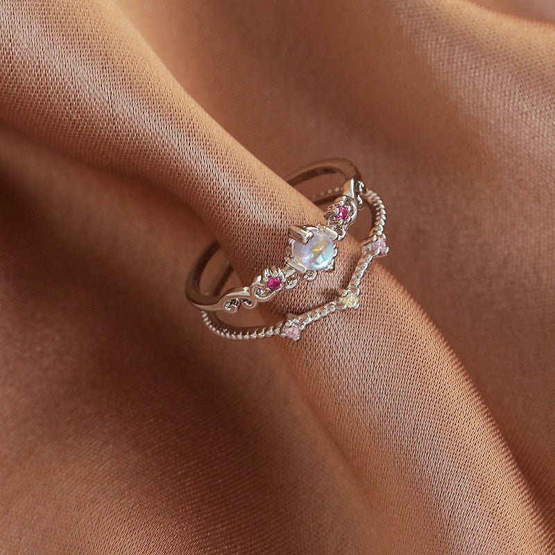 [] Gretchen Silver Aurora Ring