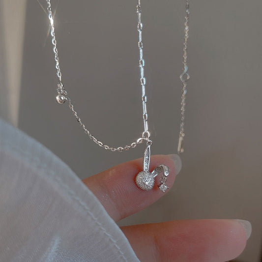 Silver Bunny Necklace