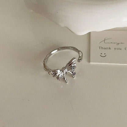 [] Lana Silver Butterfly Ring