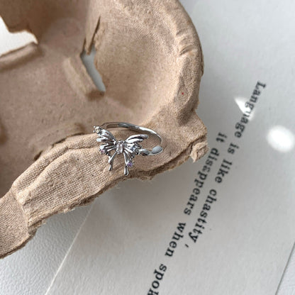 [] Lana Silver Butterfly Ring