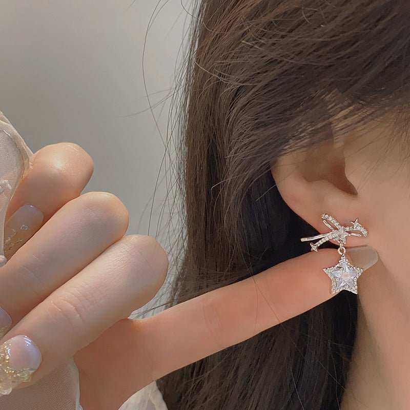 Silver Star Earrings