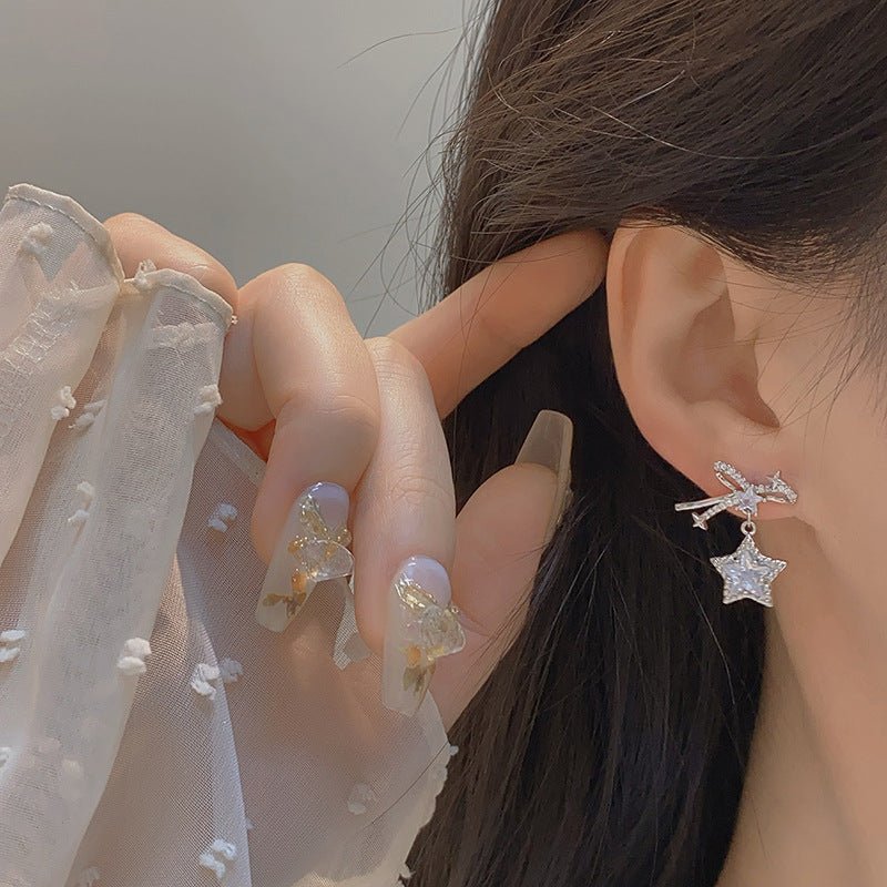 Silver Star Earrings
