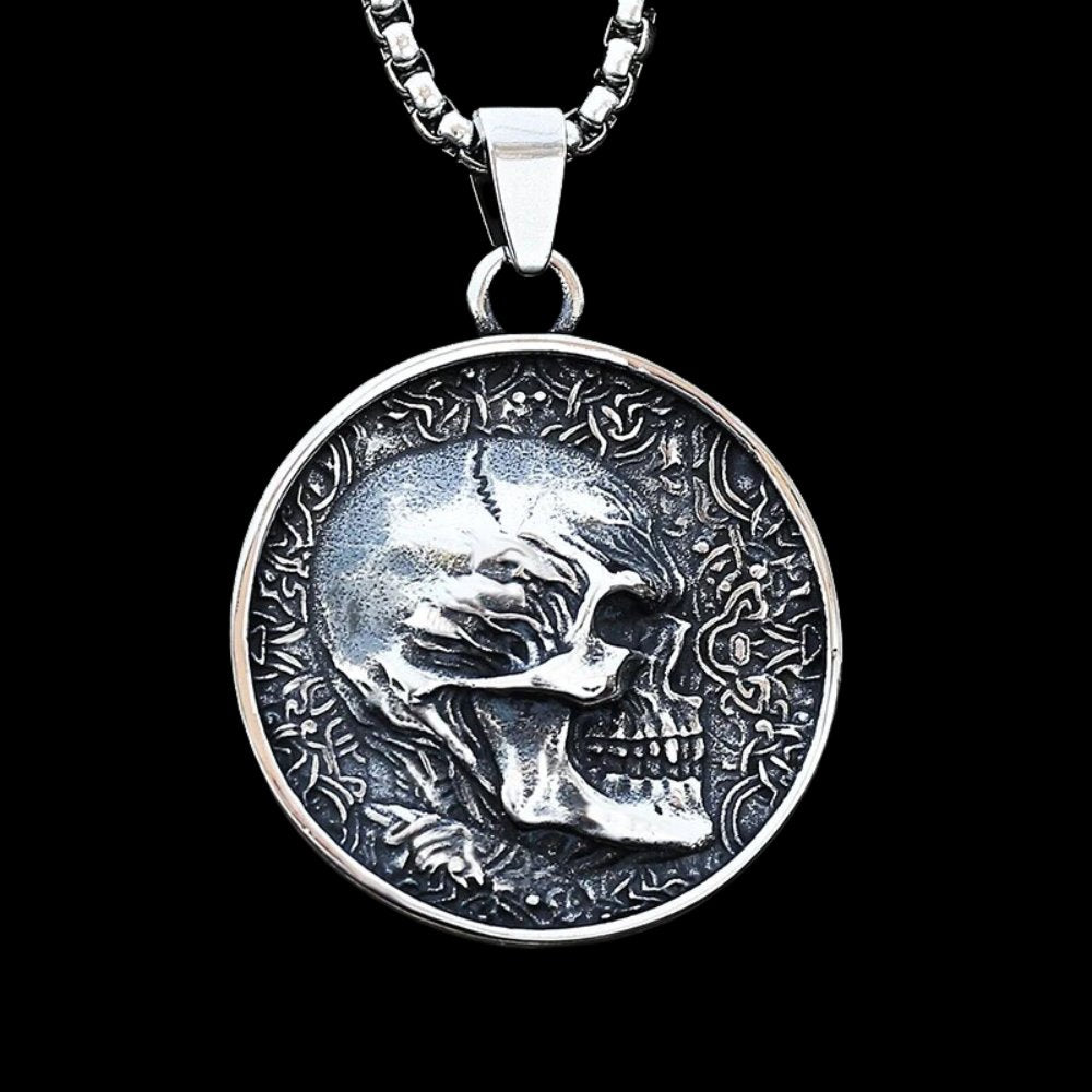 Skull Coin Pendant