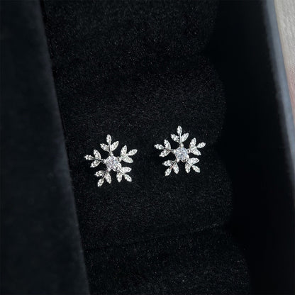 Snowflake Stud Earrings