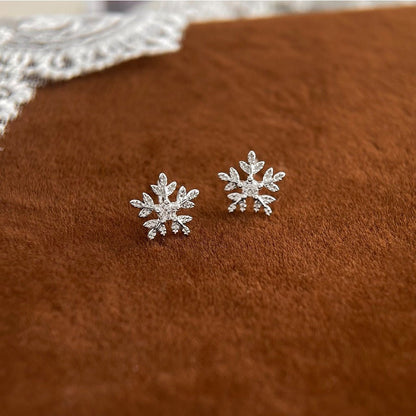Snowflake Stud Earrings