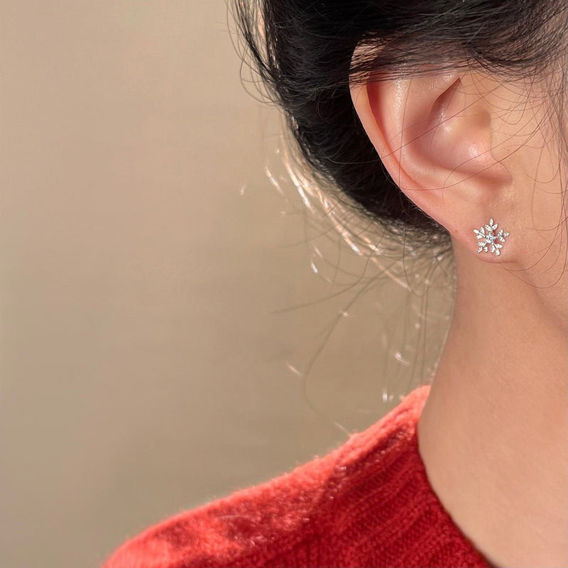 Snowflake Stud Earrings