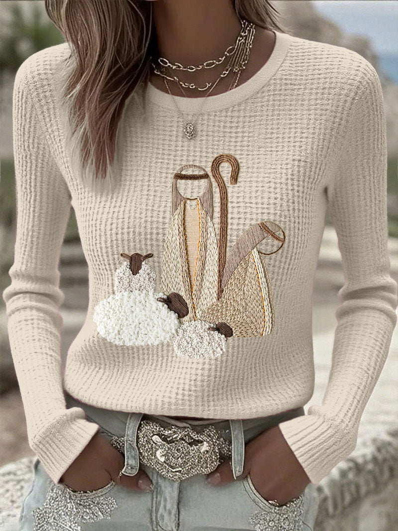 Women's Christmas Nativity Top