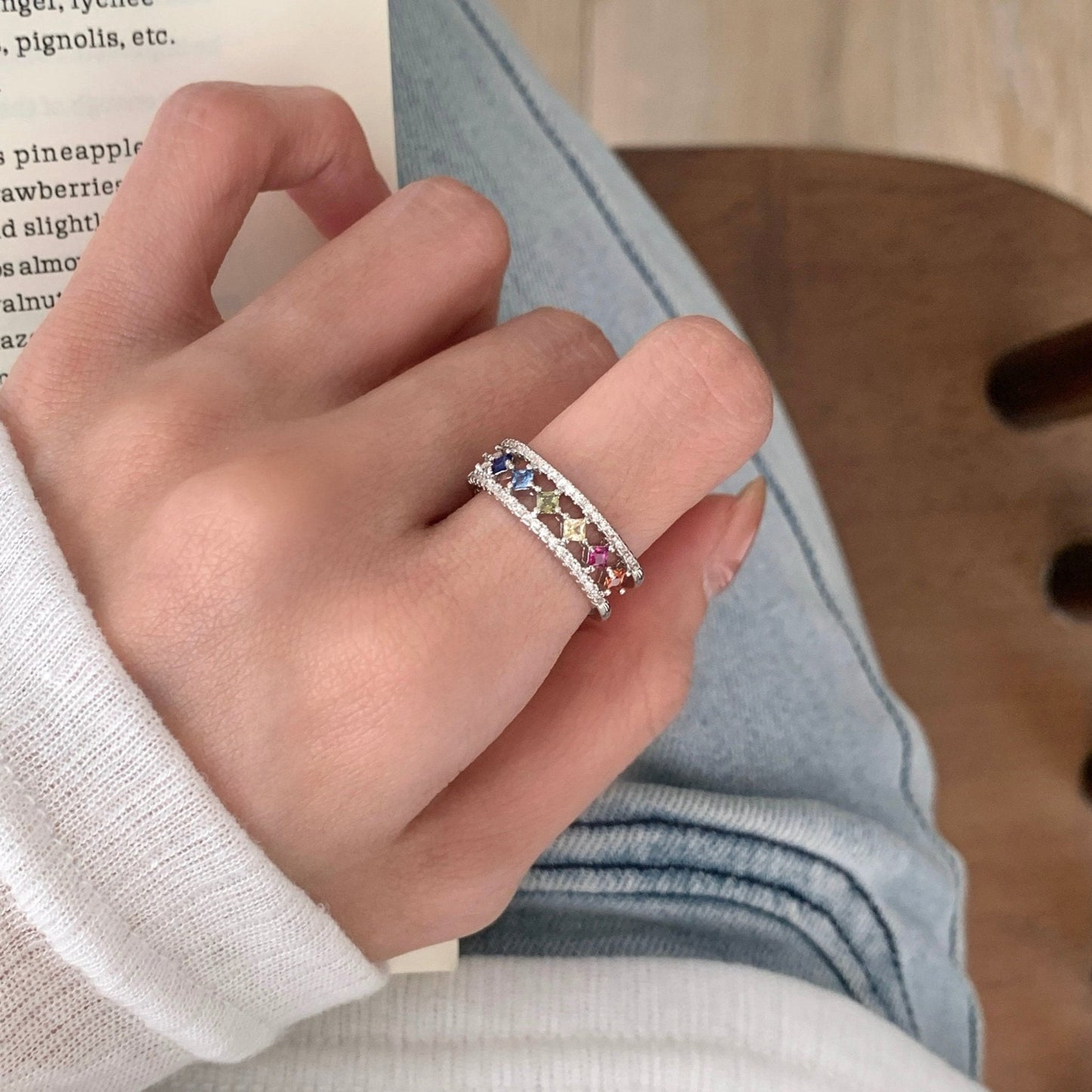 Stardust Band in Silver