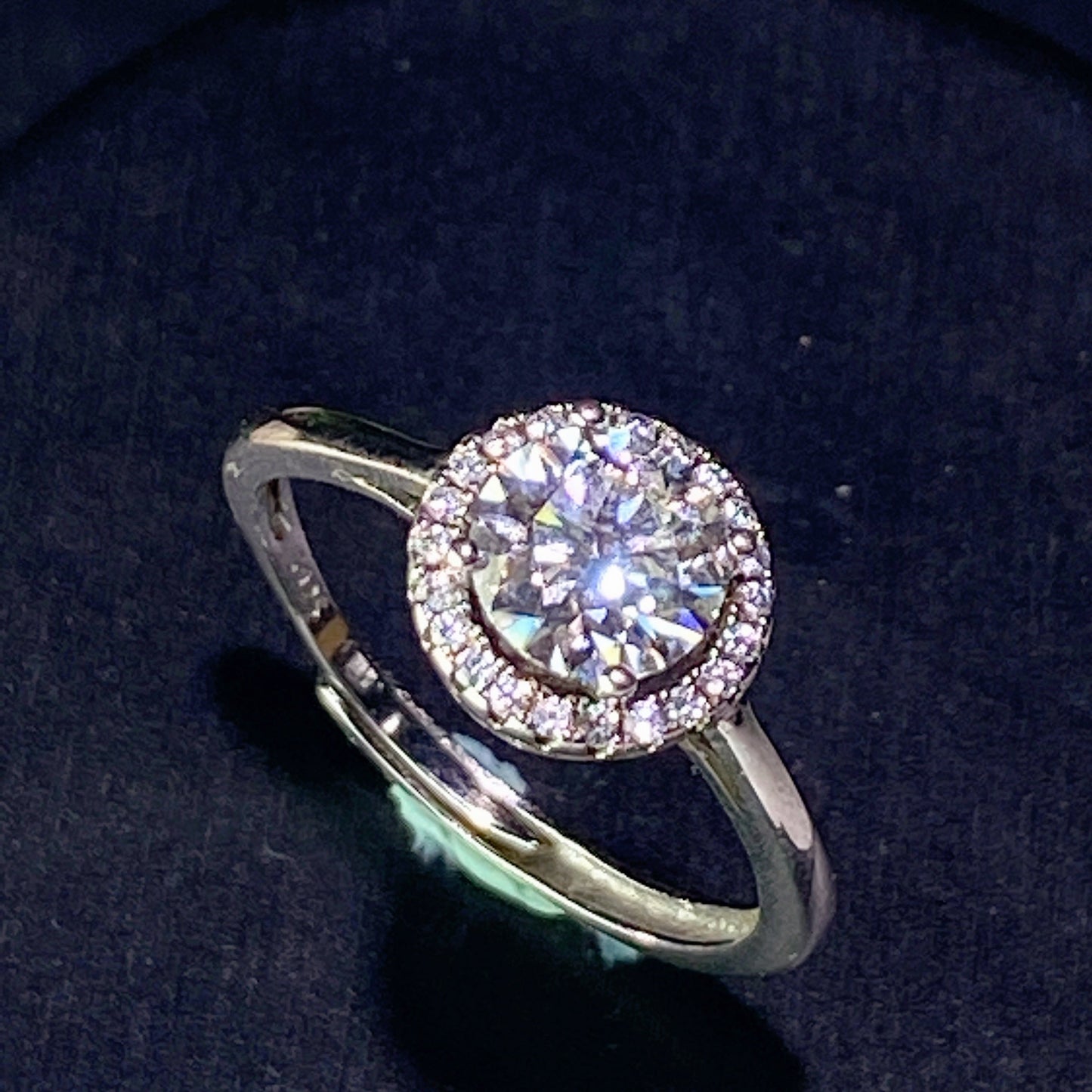Sterling Silver Moissanite Spiritual Healing Ring 0.5-5ct