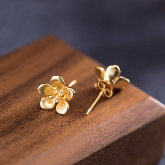 Sterling Silver Peach Blossom Balance Earrings