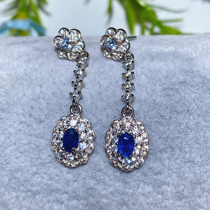 Sterling Silver Spiritual Crystal Earrings 24-40mm Healing