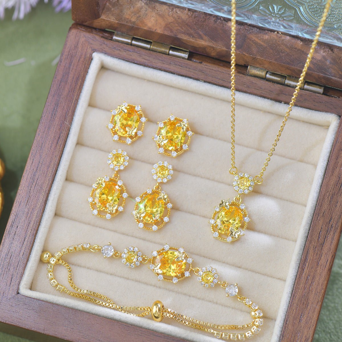 Sunshine Butterfly Stud Earrings
