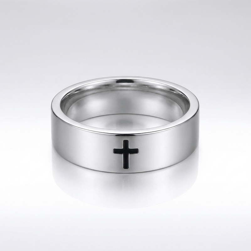 Silver Cross Ring