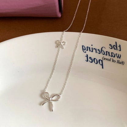 Sweet Knot Bow Necklace
