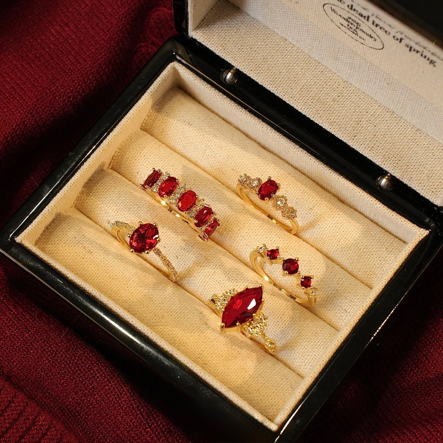 Trinity Ruby Ring