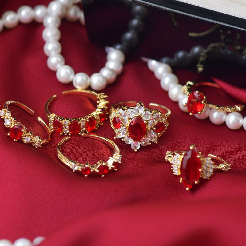 Trinity Ruby Ring