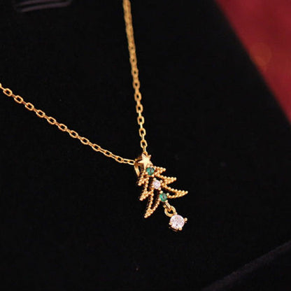 Twinkling Evergreen Necklace