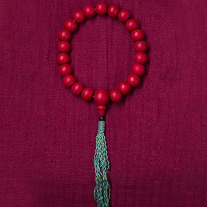 Abelia Biflora Wood Wrist Mala for Protection & Blessing