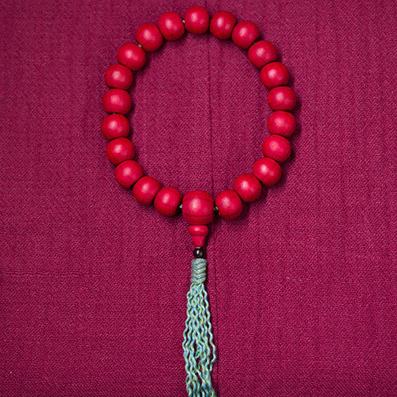 Abelia Biflora Wood Wrist Mala for Protection & Blessing