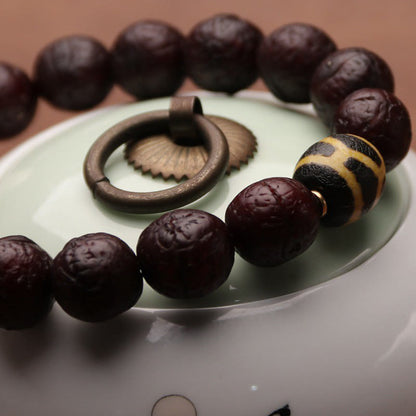 Bodhi Seed Tibetan Wrist Mala | Luck & Wealth Charm