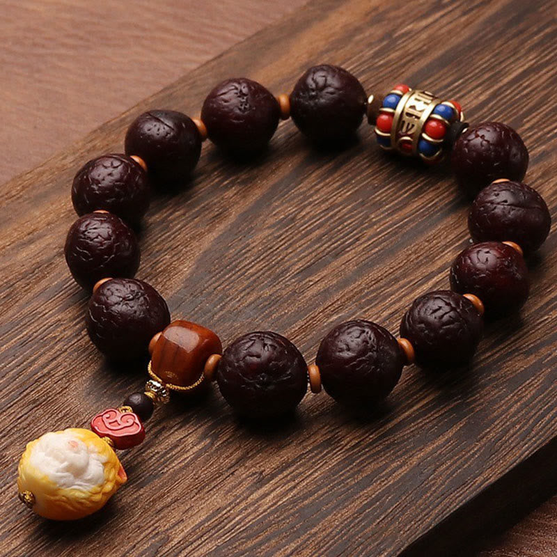 Bodhi Seed Tibetan Wrist Mala | Luck & Wealth Charm