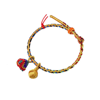 Colorful Red String Charm Bracelet for Luck & Protection