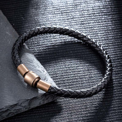Red String Luck Bracelet 4-5mm Leather Rope