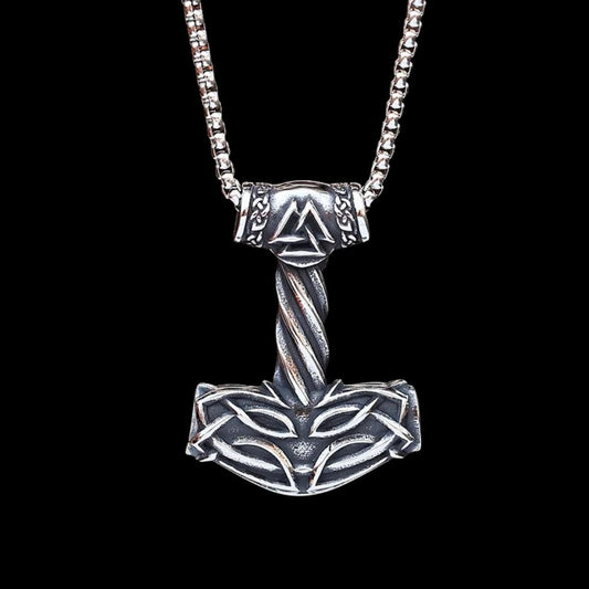 Valknut Hrungnirs Heart Hammer Viking Pendant