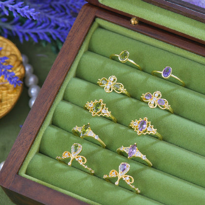 Verde Oval Bezel Ring