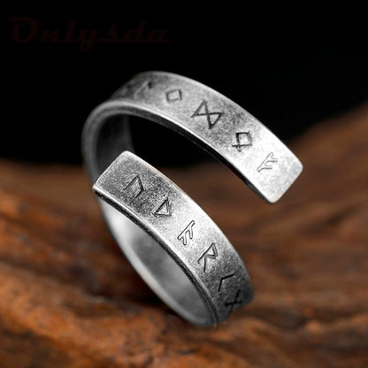 Viking Runes Wrap Ring