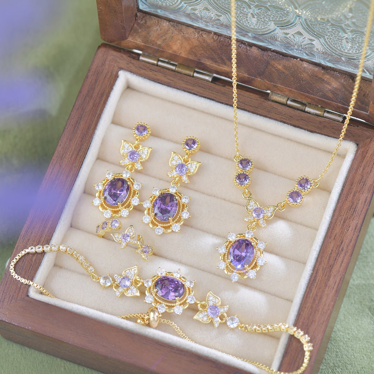 Violet Flutter Bracelet