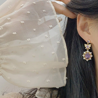 Violet Flutter Earrings