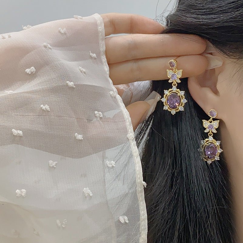 Violet Flutter Earrings