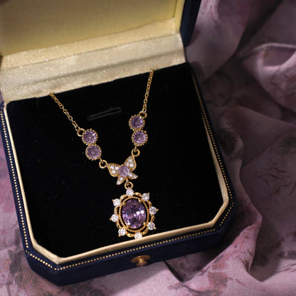 Violet Flutter Necklace
