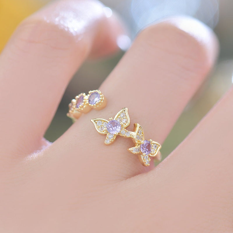 Violet Flutter Ring