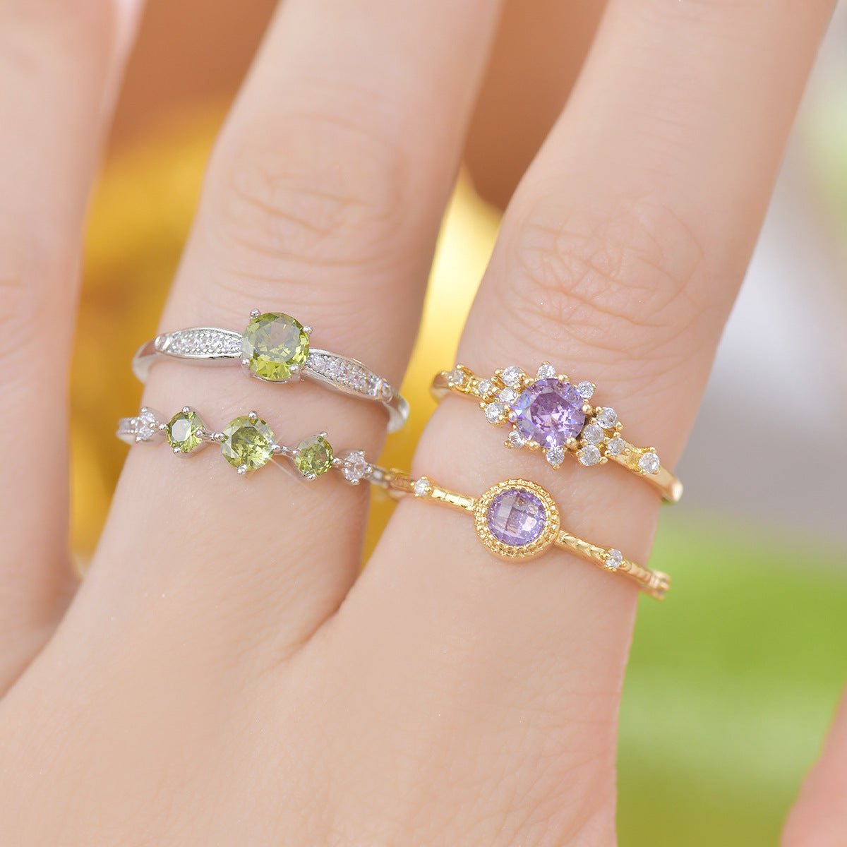 Violet Nova Ring