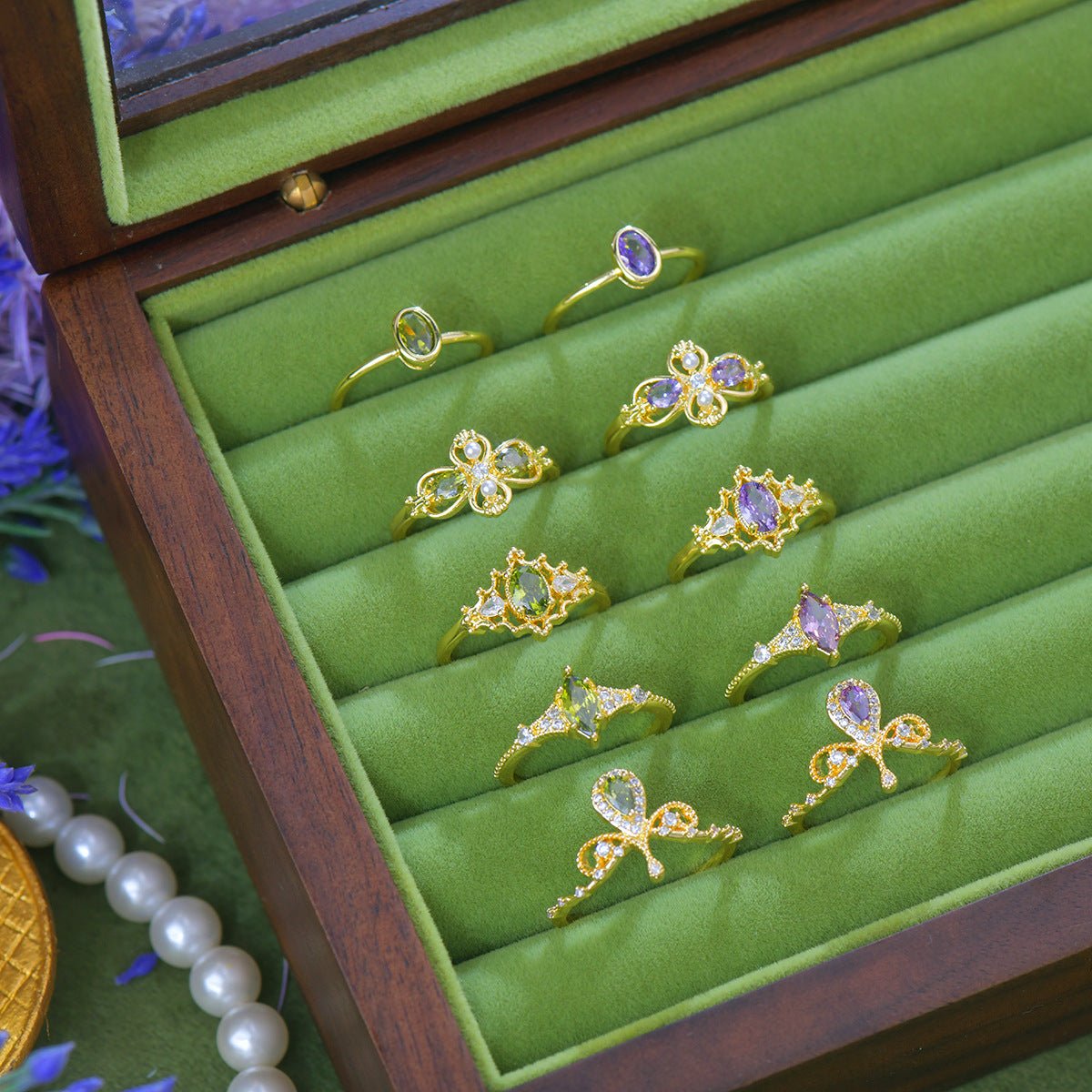 Violet Regalia Oval Ring