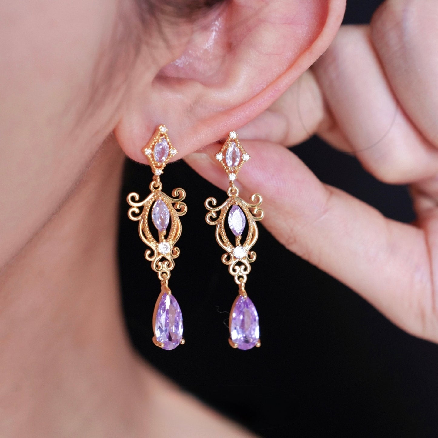 Violet Reverie Earrings