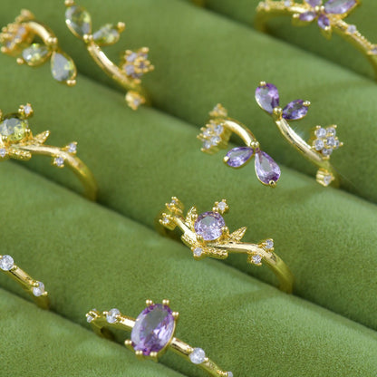 Violet Tiara Ring