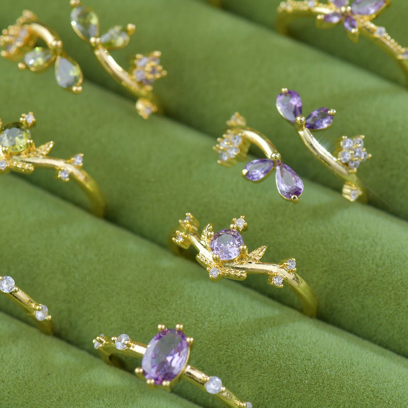 Violet Tiara Ring