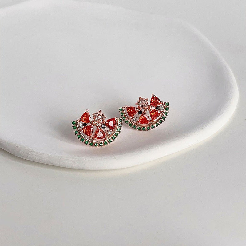 Watermelon Slice Earrings