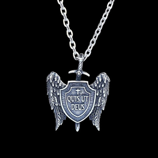 Who to Is Like God Crest of the Angels Pendant