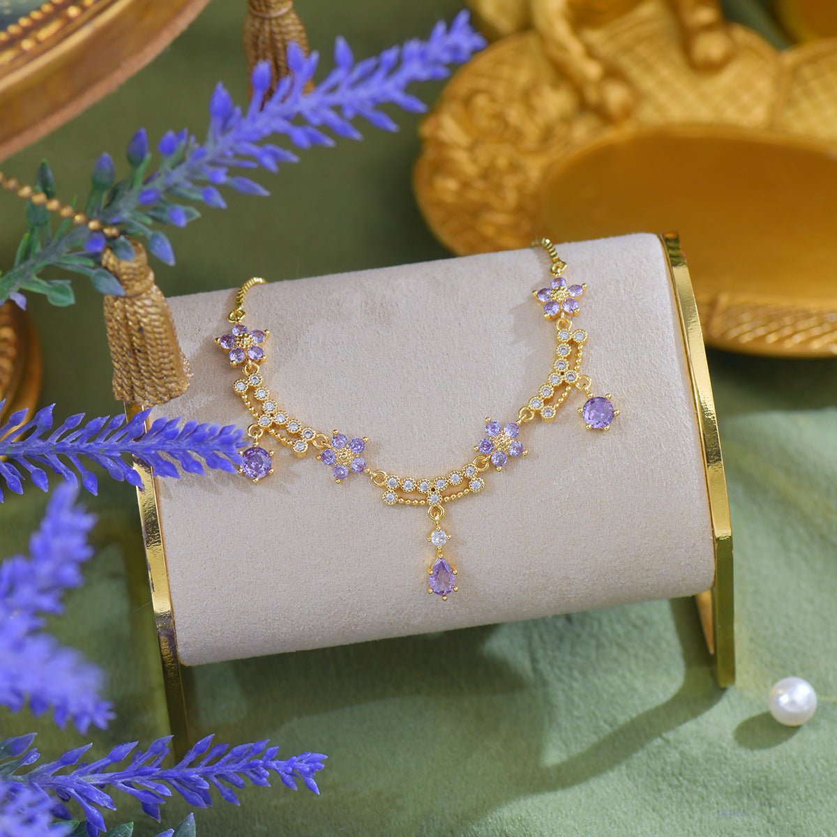 Wildflower Serenade Bracelet in Purple